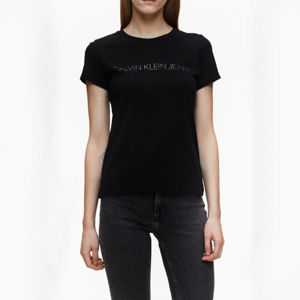 Calvin Klein dámské černé tričko Logo - S (BAE)
